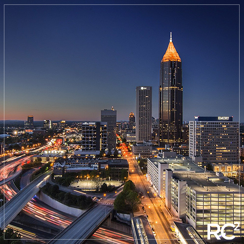 Atlanta Downtown Connector at Night