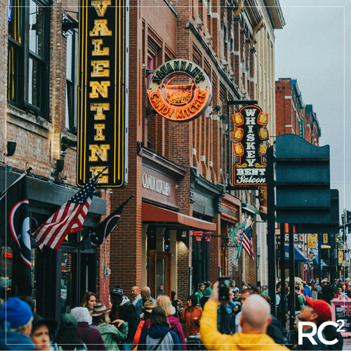 Broad Street in Nashville, Tennessee